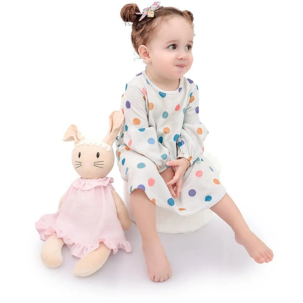 COELHO DE PASCOA COELHA BELINHA ROSA 53CM ZIP (UNIDADE) - imagem 6