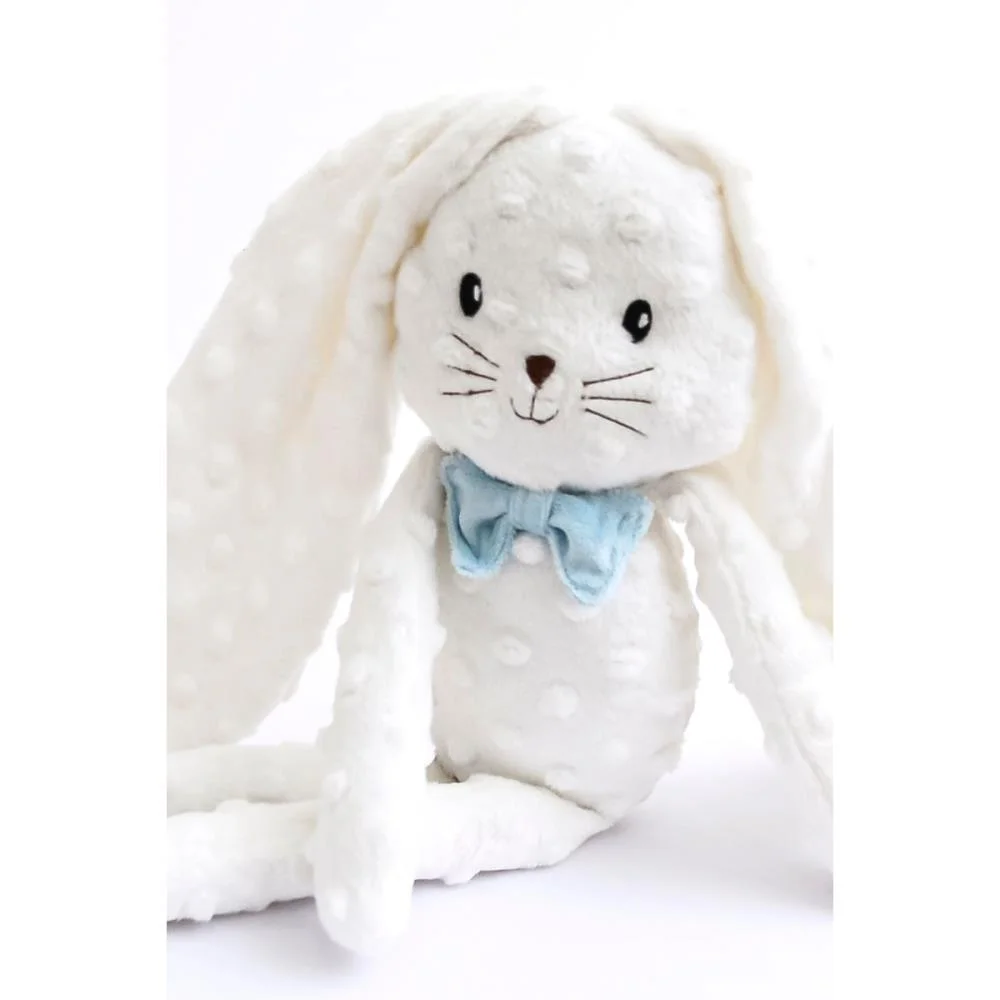 COELHO DE PASCOA COELHO LAÇO AZUL 43CM ZIP (UNIDADE)