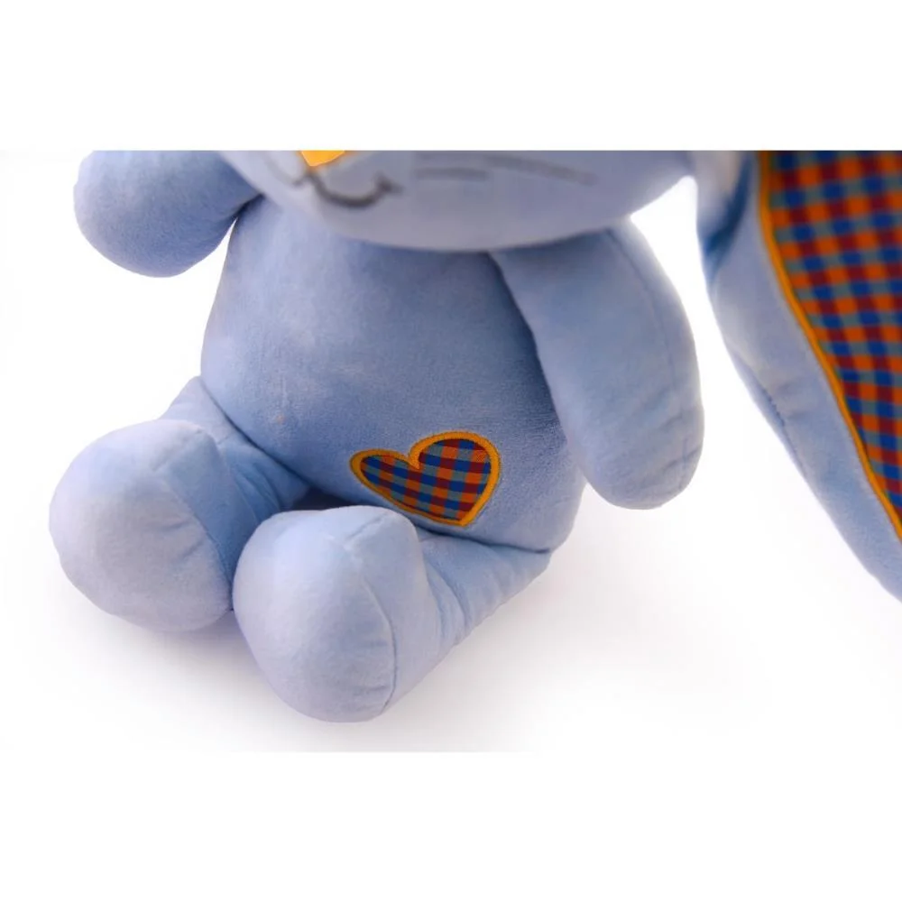 COELHO DE PASCOA COELHO LUCAS AZUL BEBE 35CM ZIP (UNIDADE) - imagem 6