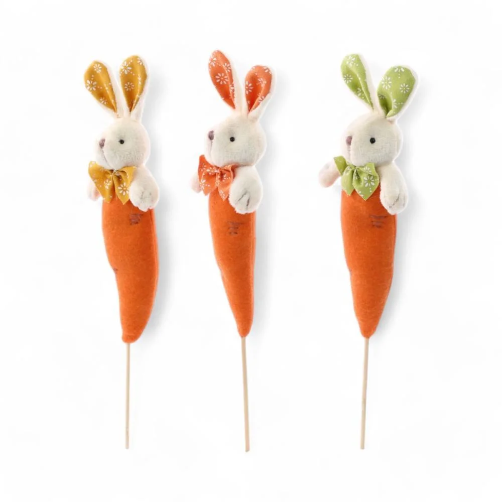 COELHO DE PASCOA CENOURA E COELHO DECORADO (S) CROMUS (UNIDADE) - imagem 5