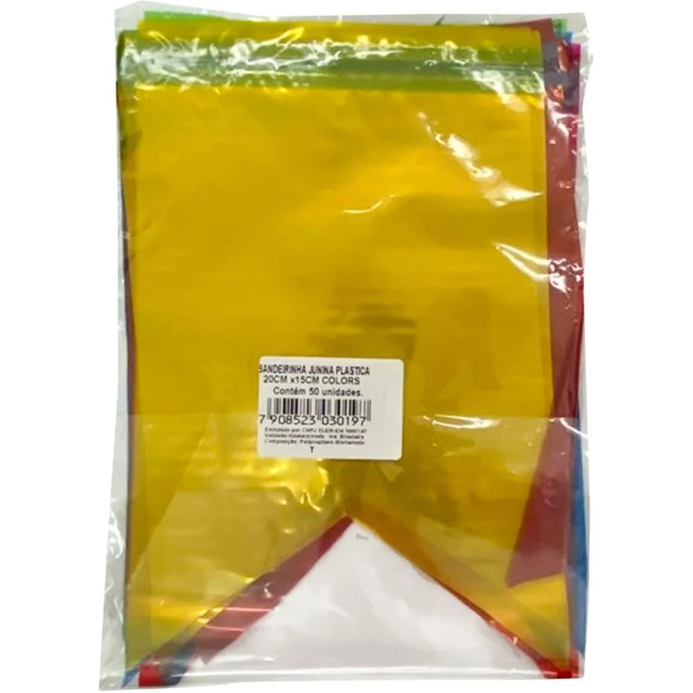 ARTIGO PARA DECORACAO BANDEIRINHA PLASTICA 20X15CM DON PAPER (PCT.C/50) - imagem 4