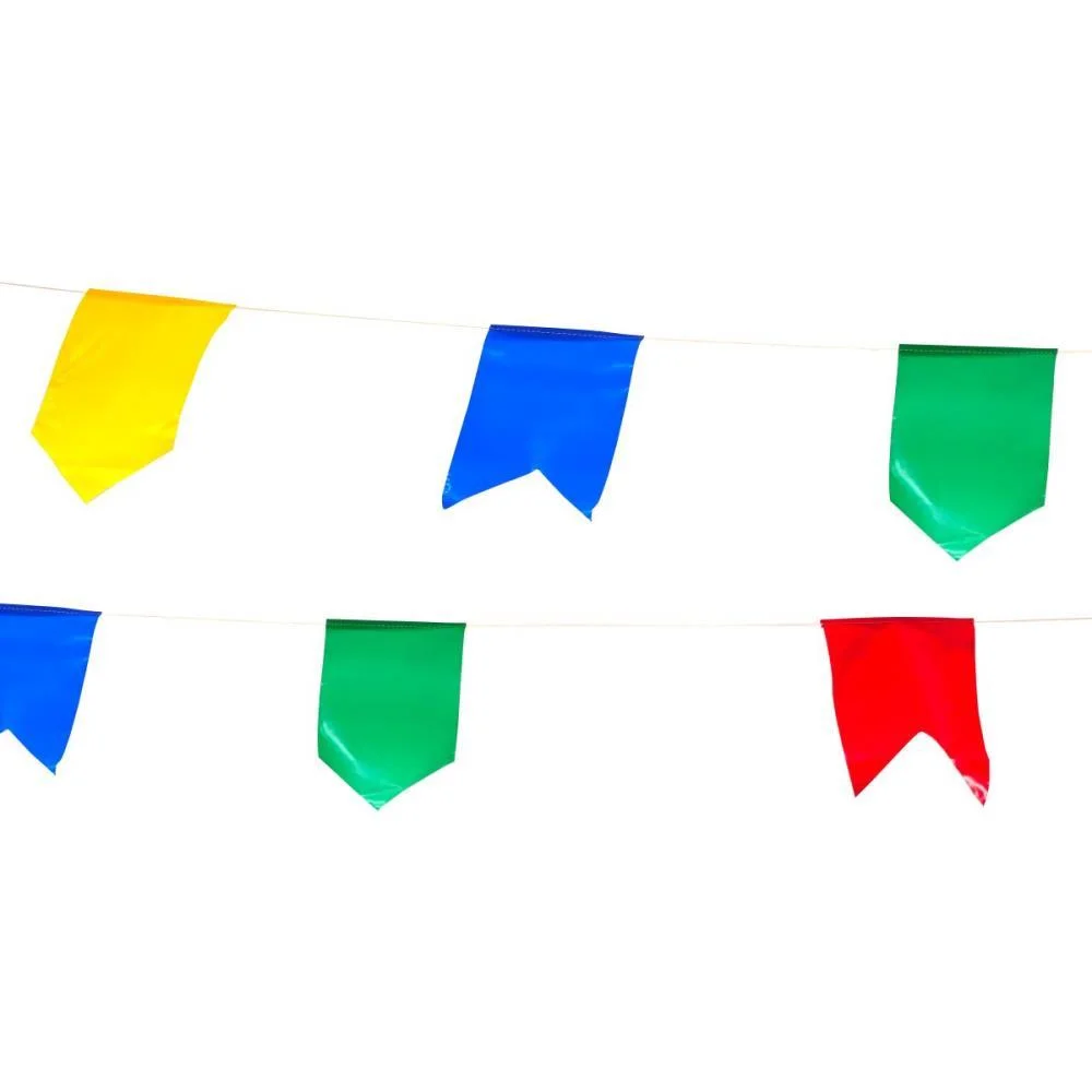 ARTIGO PARA DECORACAO BANDEIROLA PLASTICA 20M 17X23C KLF FESTAS (PACOTE) - imagem 4