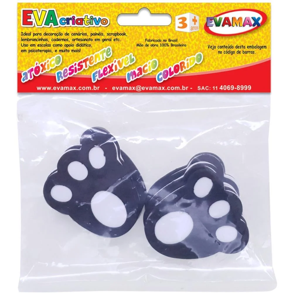 DECORACAO DE PASCOA CAMINHO PATA COELHO 5X6CM. EVAMAX (PCT.C/10) - imagem 3