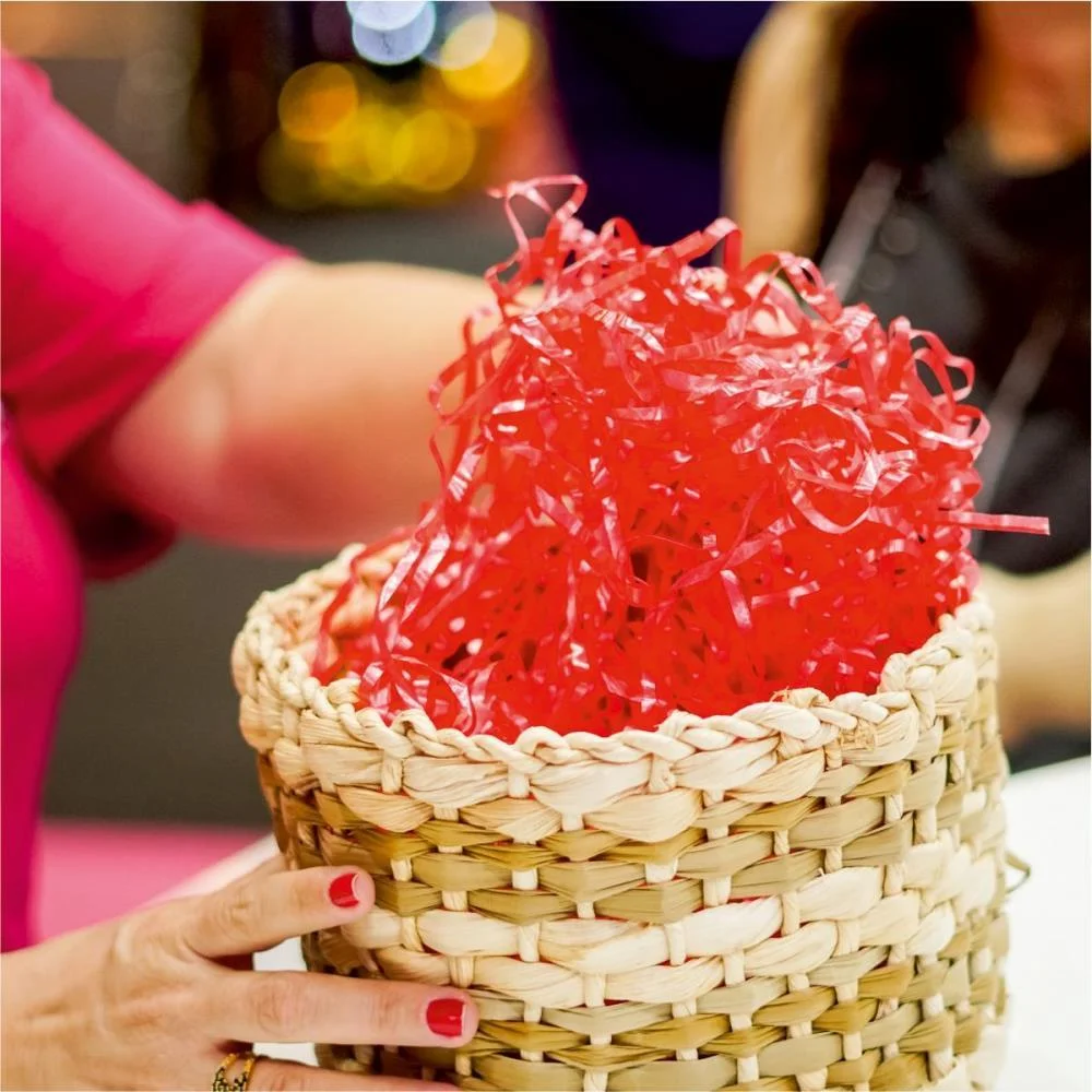 PALHA PARA DECORACAO BOOP VERMELHA 2KG. EMFESTA (PACOTE) - imagem 6