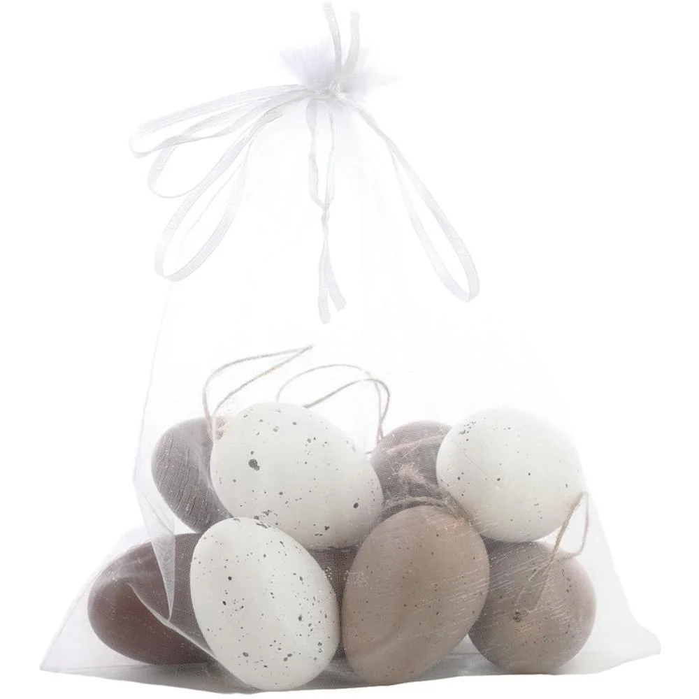 DECORACAO DE PASCOA OVINHOS DEC. BRANCO/MARROM 6CM CROMUS (PCT.C/09) - imagem 3