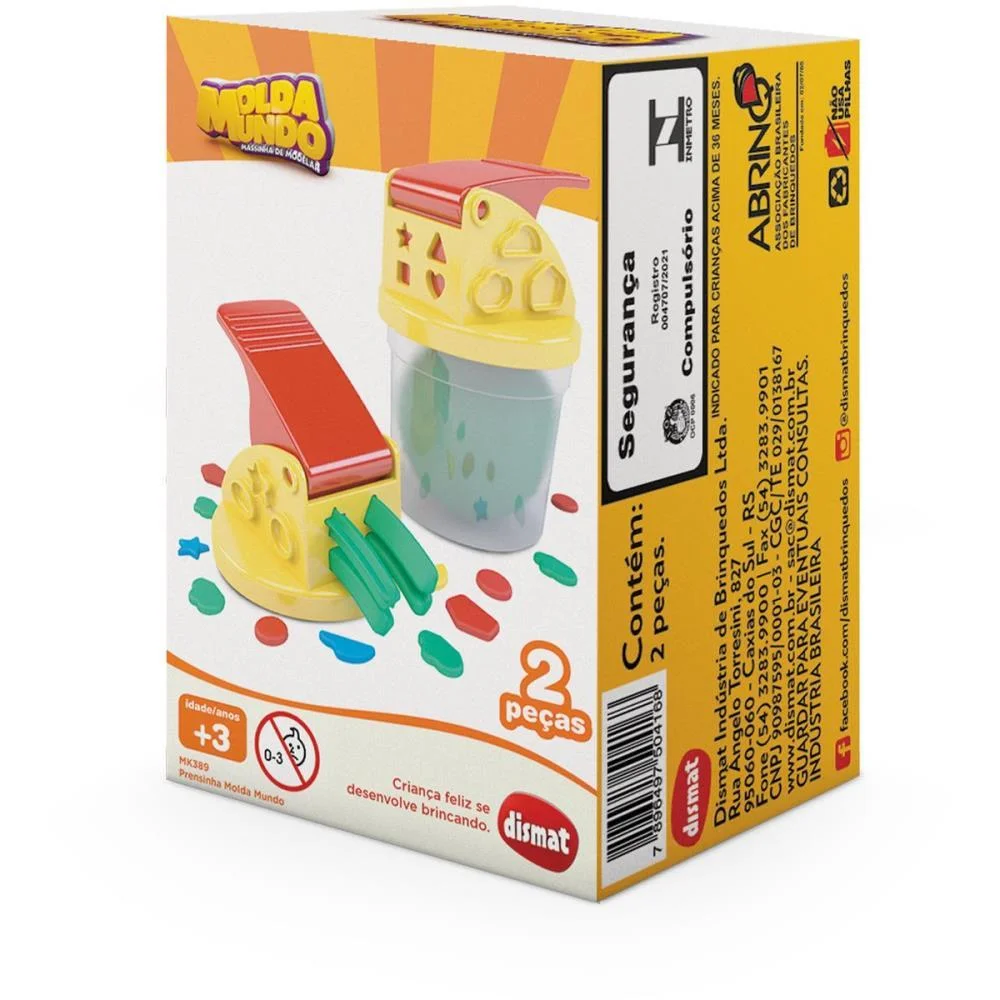 MASSA PARA MODELAR CRIATIVA PRENSINHA MOLDA MUNDO DISMAT (UNIDADE) - imagem 5