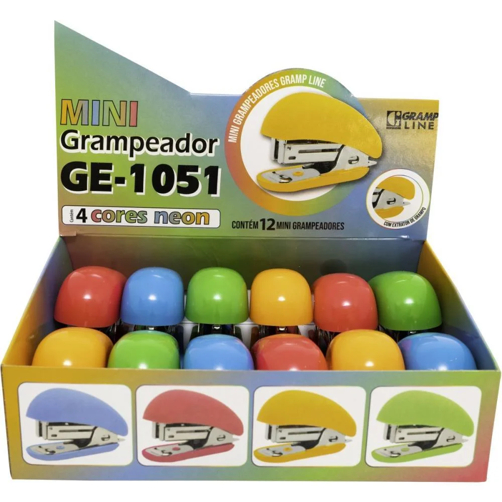 GRAMPEADOR MINI P/12FLS GE-1051 NEON (S) GRAMP LINE (DP.C/12) - imagem 4