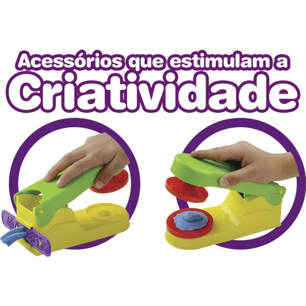 MASSA PARA MODELAR CRIATIVA MINI FABRICA MASSINHA MODELAR DISMAT (UNIDADE) - imagem 5