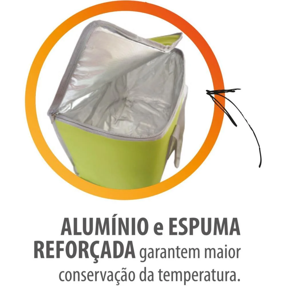 BOLSA TERMICA RETANGULAR 12L (S) ANTARES (UNIDADE) - imagem 4