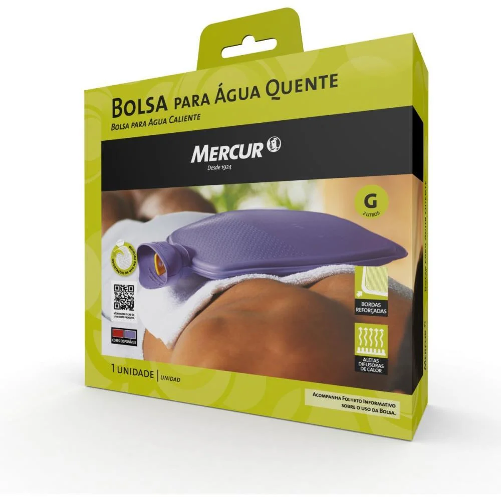 CUIDADOS PESSOAIS BOLSA P/AGUA QUENTE MD LILAS MERCUR (UNIDADE) - imagem 2