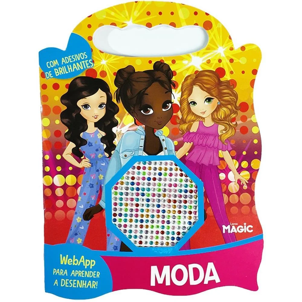 LIVRO COM ADESIVOS BOLSA DE ADESIVOS MODA MAGIC KIDS (UNIDADE) - imagem 2