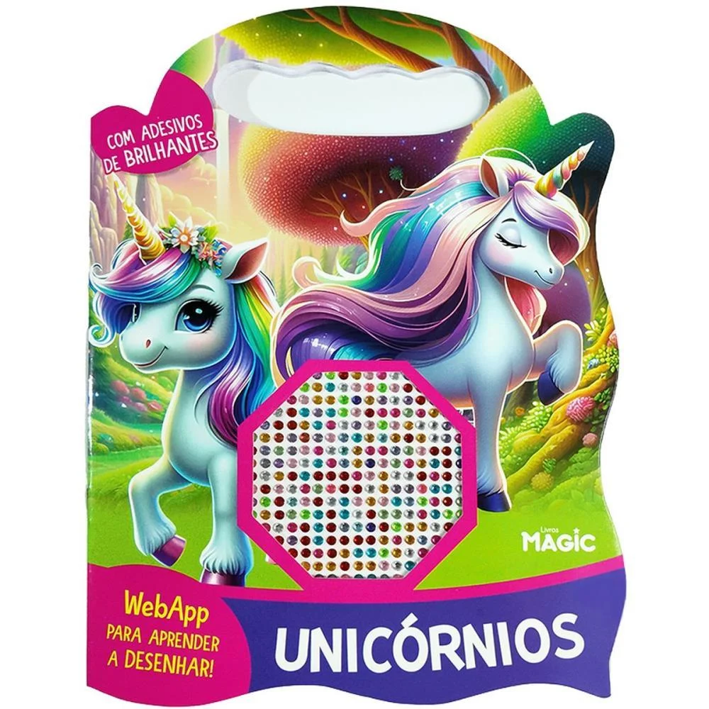 LIVRO COM ADESIVOS BOLSA DE ADESIVOS UNICORNIO MAGIC KIDS (UNIDADE) - imagem 3