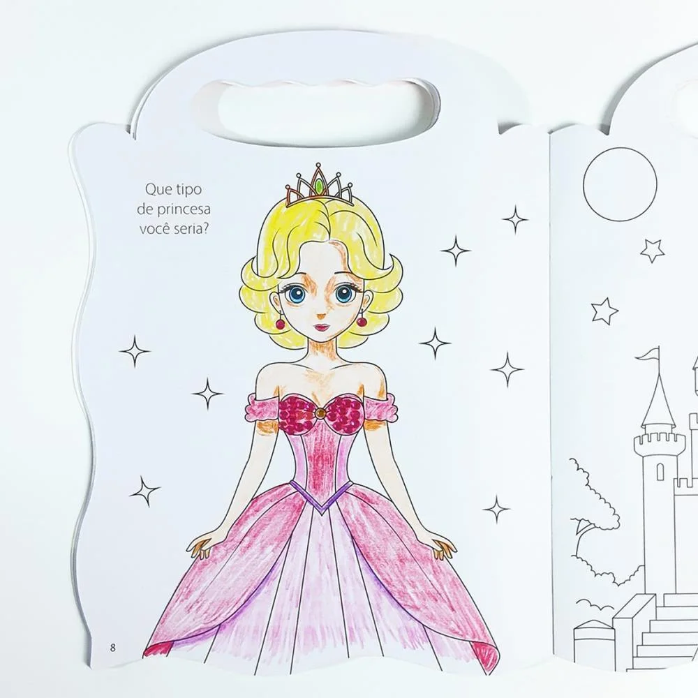 LIVRO COM ADESIVOS BOLSA DE ADESIVOS PRINCESAS MAGIC KIDS (UNIDADE) - imagem 4