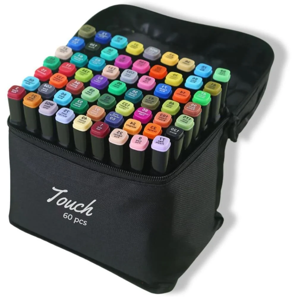 MARCADOR ARTISTICO TOUCH 60CORES C/BOLSA NOVA RIO (UNIDADE) - imagem 5