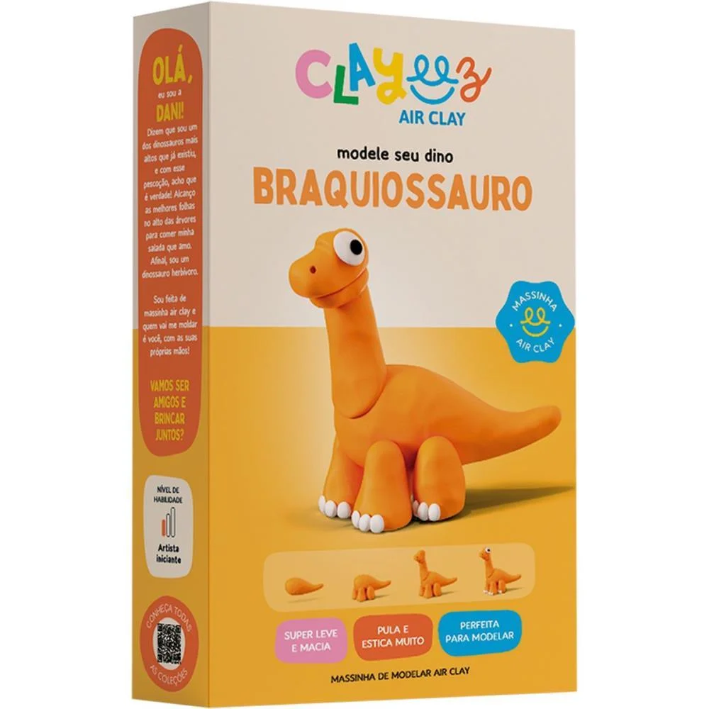 MASSA PARA MODELAR CRIATIVA CLAYEEZ CREATIVE DINO 38G (S) DOCE BRINQUEDO (DP.C/12) - imagem 5