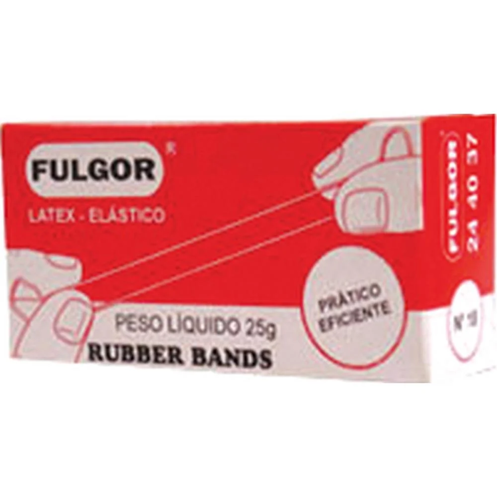 ELASTICO LATEX FINO CHINES N.18 CX/25GR FULGOR (CAIXA) - imagem 3