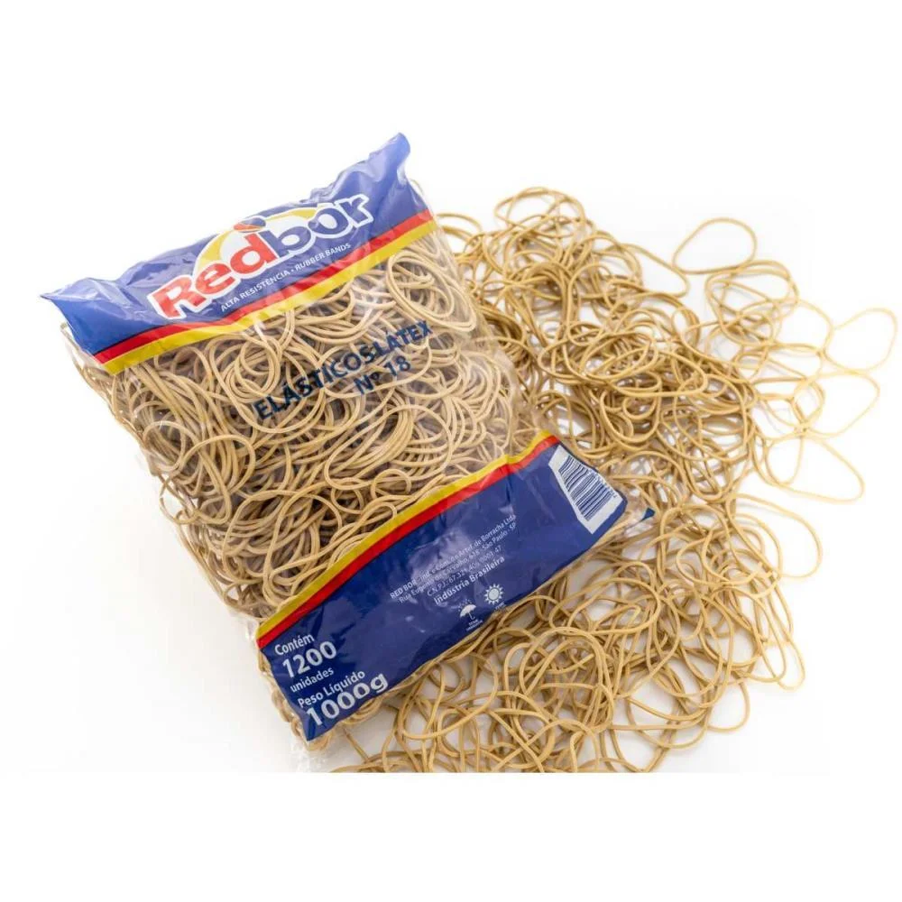 ELASTICO LATEX 1KG N.18 RED BOR (UNIDADE) - imagem 2