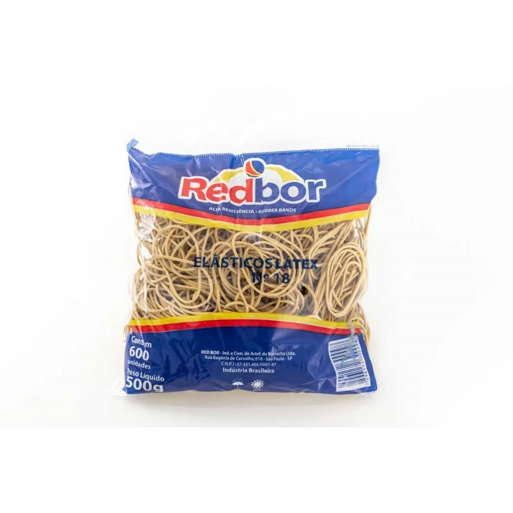 ELASTICO LATEX 500G N.18 RED BOR (UNIDADE) - imagem 2