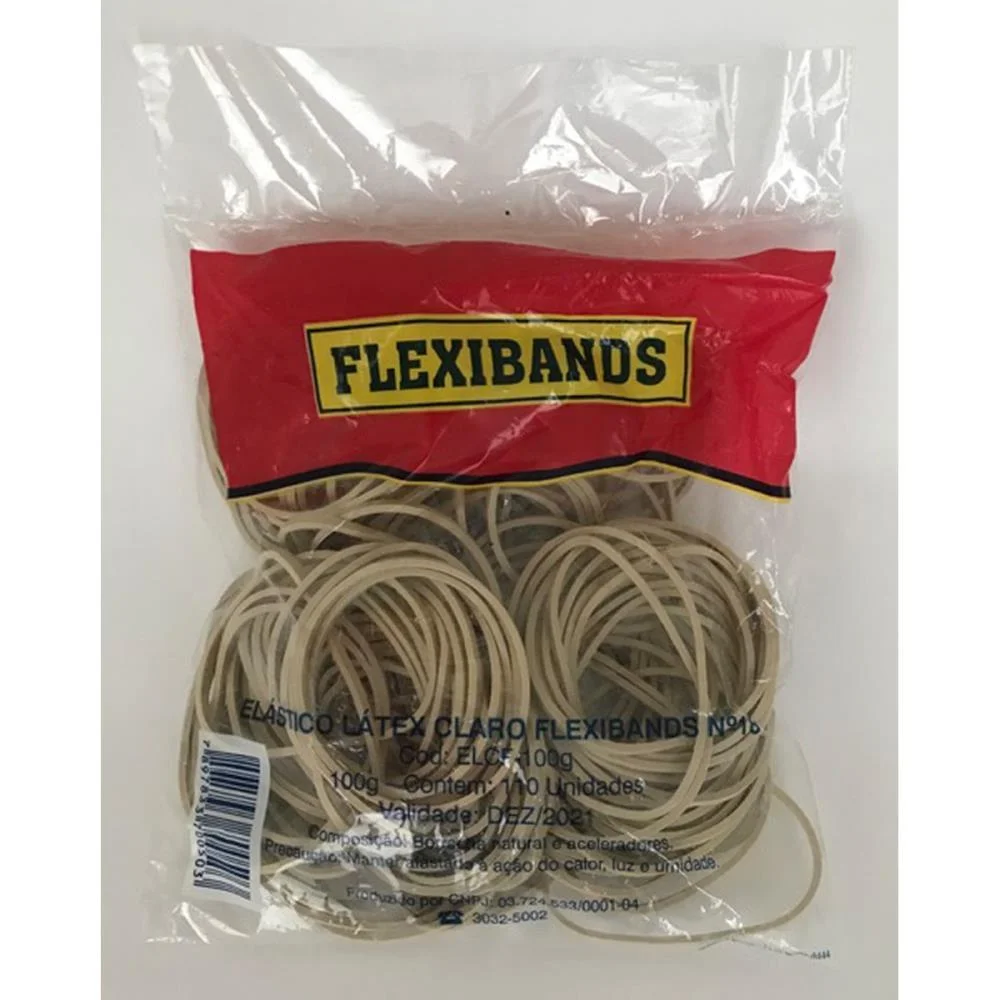 ELASTICO FLEXIBANDS LATEX 100G N.18 FULGOR (PACOTE) - imagem 2