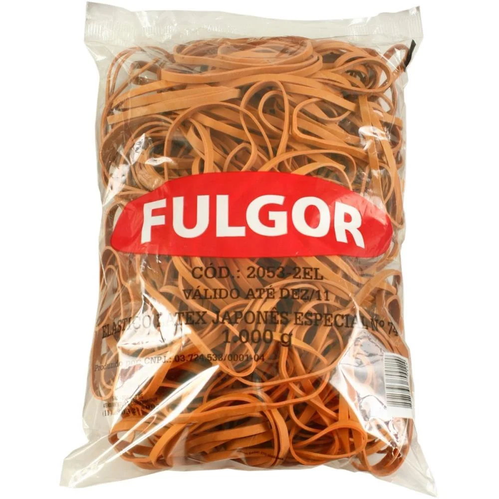 ELASTICO LATEX PURO JAPONES N.74 1KG FULGOR (PACOTE) - imagem 2