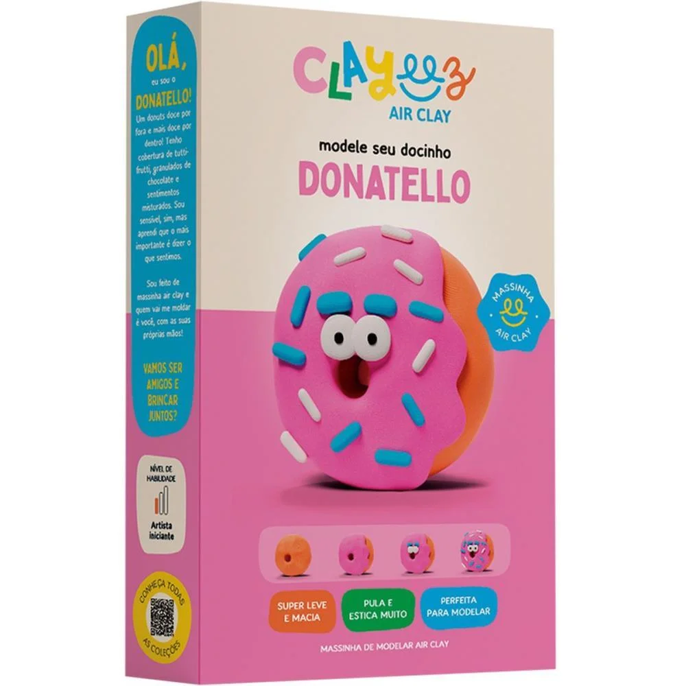 MASSA PARA MODELAR CRIATIVA CLAYEEZ CREATIVE DOCES 38G (S) DOCE BRINQUEDO (DP.C/12) - imagem 7