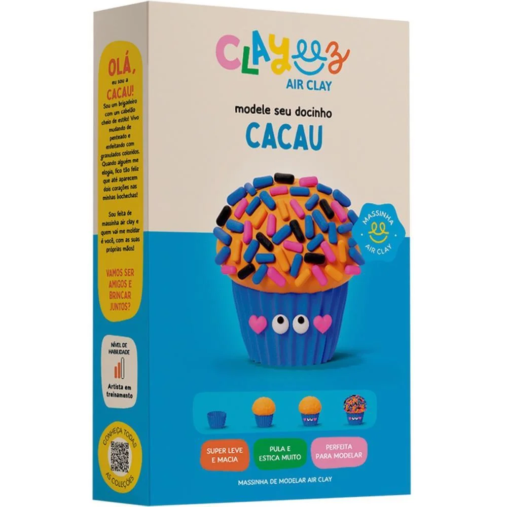 MASSA PARA MODELAR CRIATIVA CLAYEEZ CREATIVE DOCES 38G (S) DOCE BRINQUEDO (DP.C/12) - imagem 8