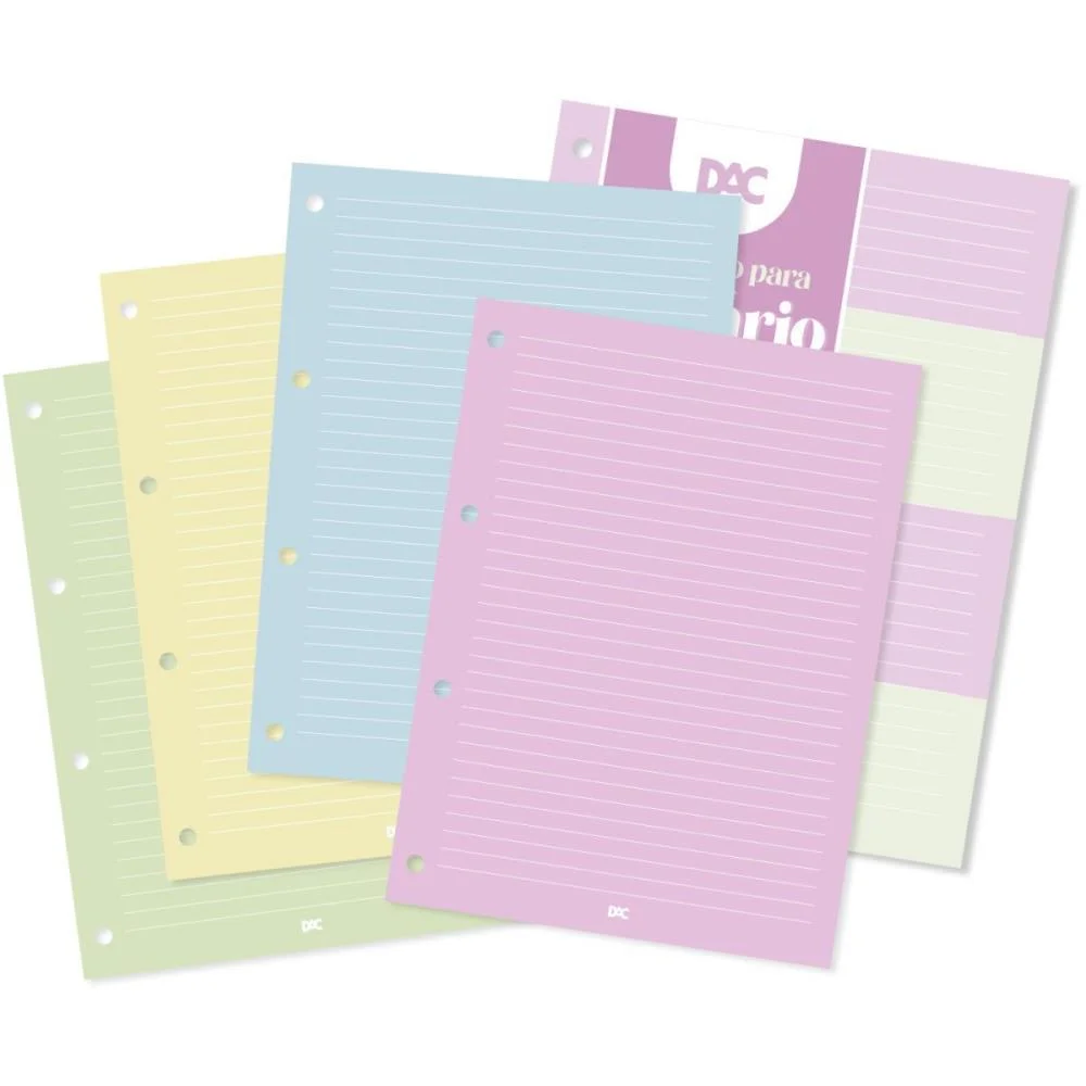 BLOCO PARA FICHARIO UNIVERSIT. COLORIDAS 48F DAC (UNIDADE) - imagem 3