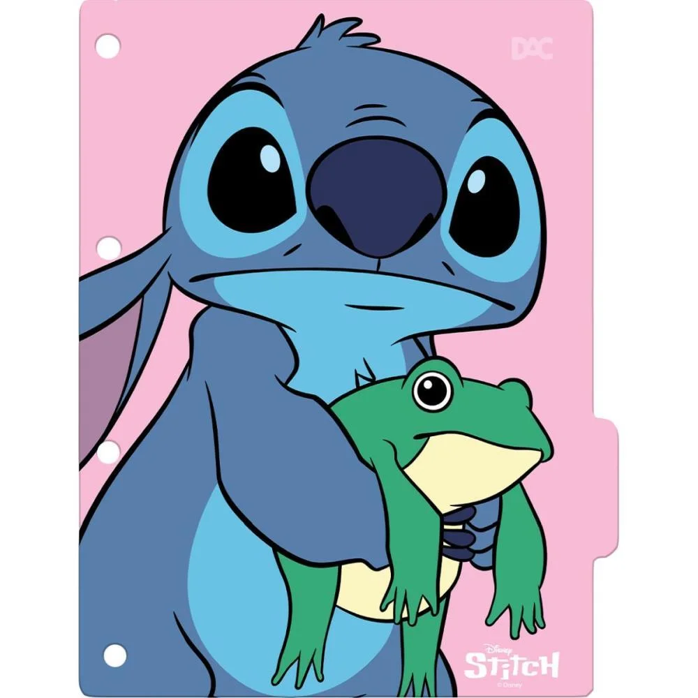 DIVISORIA FICHARIO PLASTICA STITCH UNIV 48F+DIV+ADESIVOS DAC (UNIDADE) - imagem 7