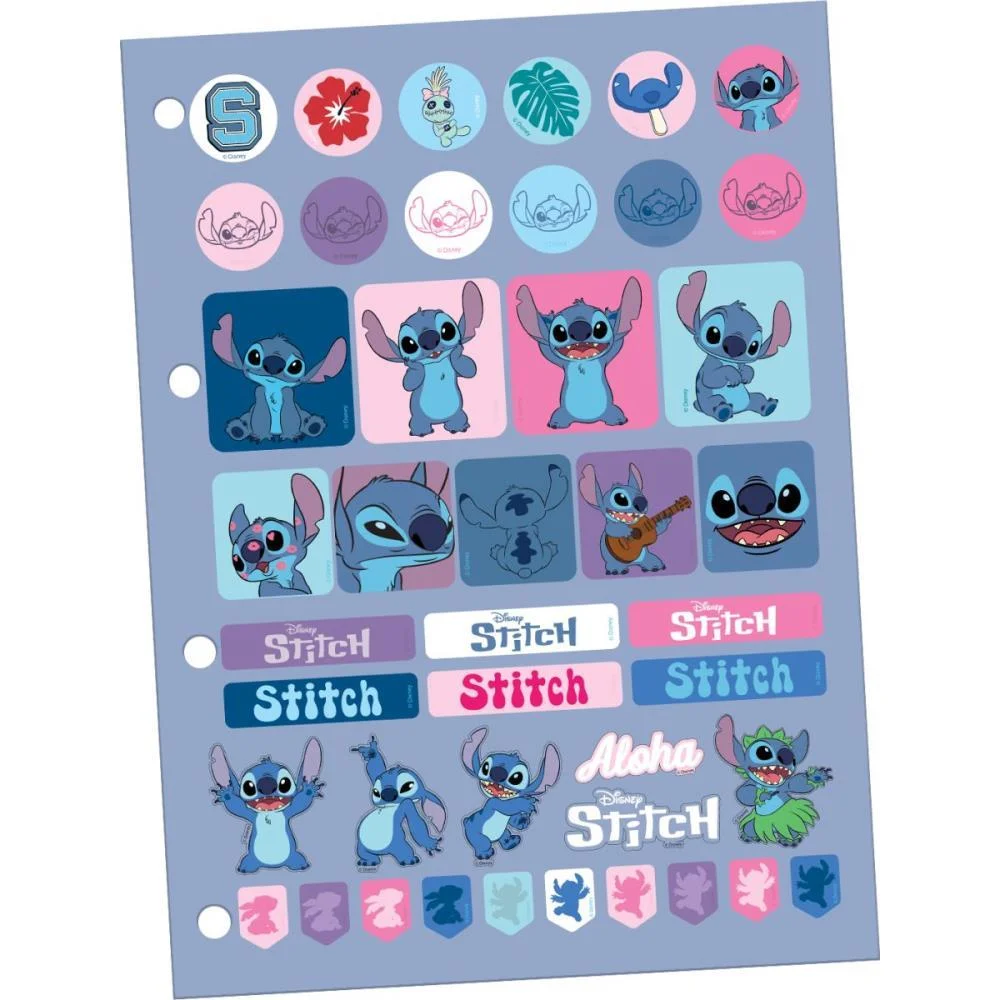 DIVISORIA FICHARIO PLASTICA STITCH UNIV 48F+DIV+ADESIVOS DAC (UNIDADE) - imagem 8