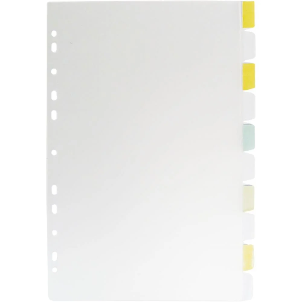 DIVISORIA FICHARIO PLASTICA 10 PROJEÇOES PP A4 C/VISOR TR DAC (UNIDADE) - imagem 3