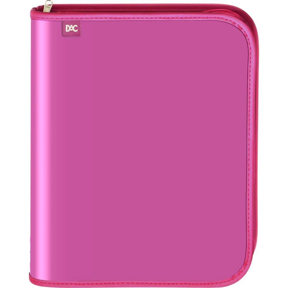 FICHARIO COM ZIPER VISION ROSA 48F DAC (UNIDADE) - imagem 2