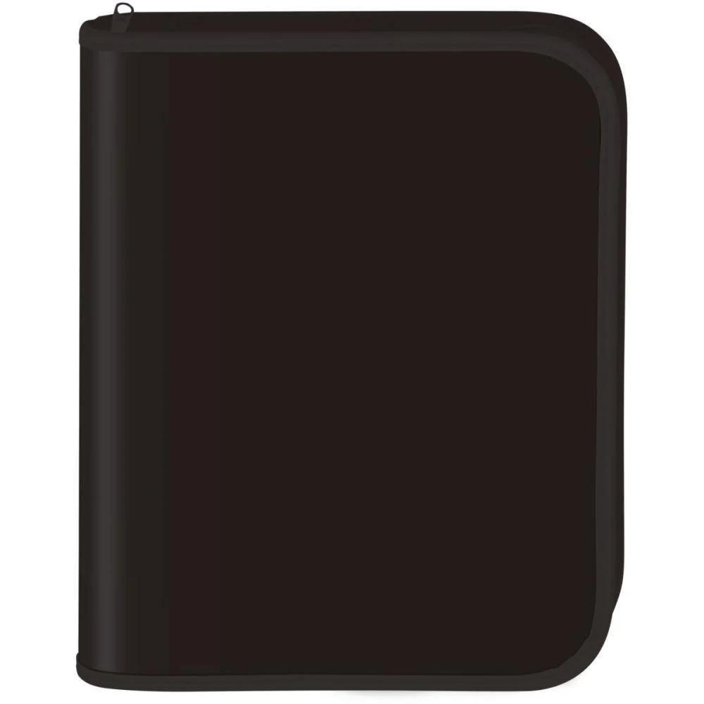 FICHARIO COM ZIPER ALL BLACK UNIV.48F DAC (UNIDADE) - imagem 3