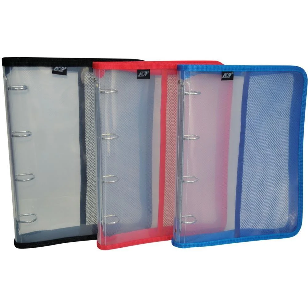 FICHARIO DE PVC TRANSPARENTE C/PT 4ARG.C/ZIPER ACP (UNIDADE) - imagem 2