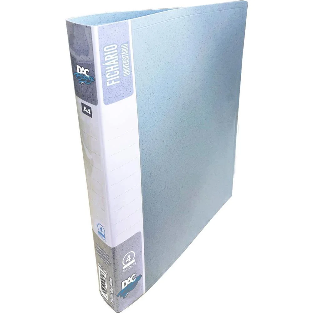FICHARIO DE PP AZUL BREEZE A4 C/4 ARGOLAS DAC (PCT.C/03) - imagem 2