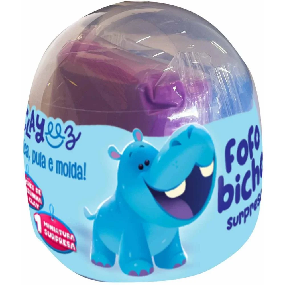 MASSA PARA MODELAR CRIATIVA OVO SURPRESA FOFOBICHO 12G (S) DOCE BRINQUEDO (DP.C/18) - imagem 3