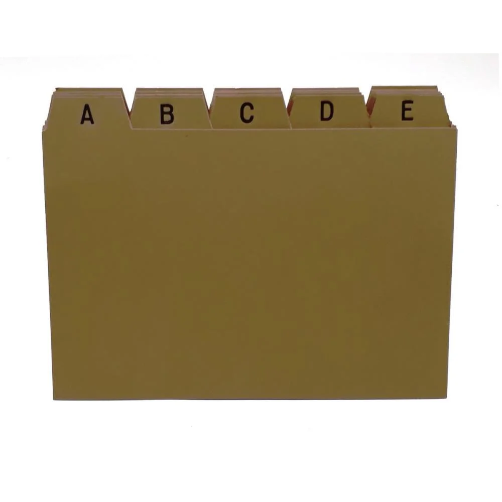 INDICE PARA FICHARIO A-Z  6X9 CARTAO KRAFT MANO (JOGO) - imagem 4