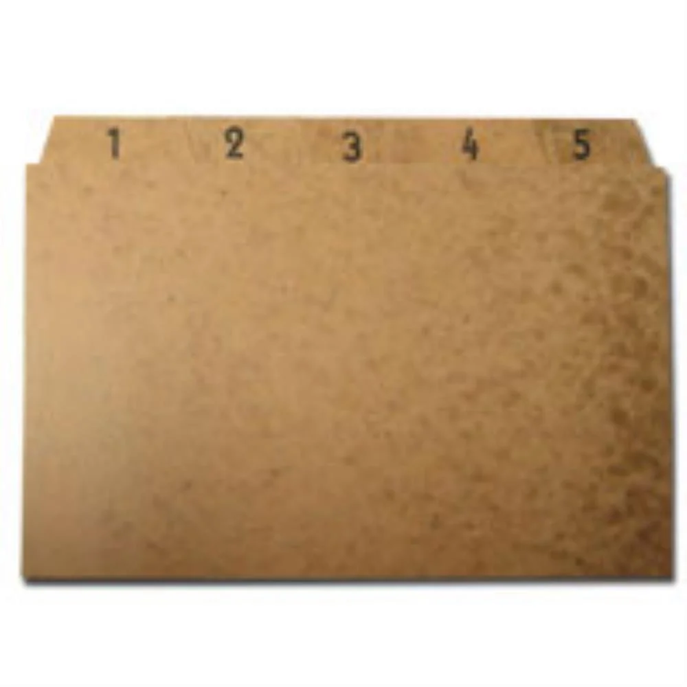 INDICE PARA FICHARIO 1 A 31 5X8 CARTAO KRAFT MANO (JOGO) - imagem 2