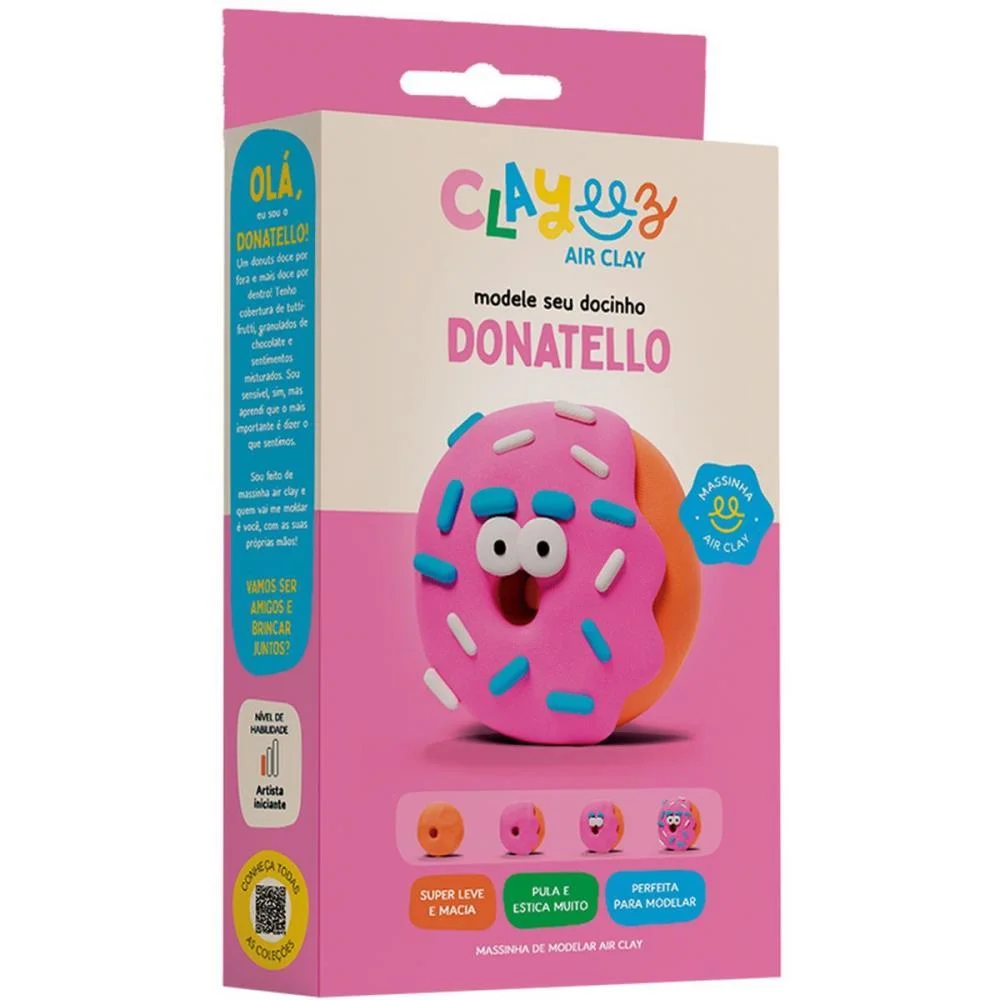 MASSA PARA MODELAR CRIATIVA CLAYEEZ DONATELLO 38G DOCE BRINQUEDO (UNIDADE) - imagem 3