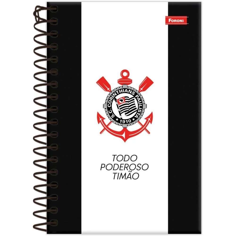 CADERNETA 1/8 CORINTHIANS CAPA DURA 80FLS FORONI (PCT.C/04) - imagem 4
