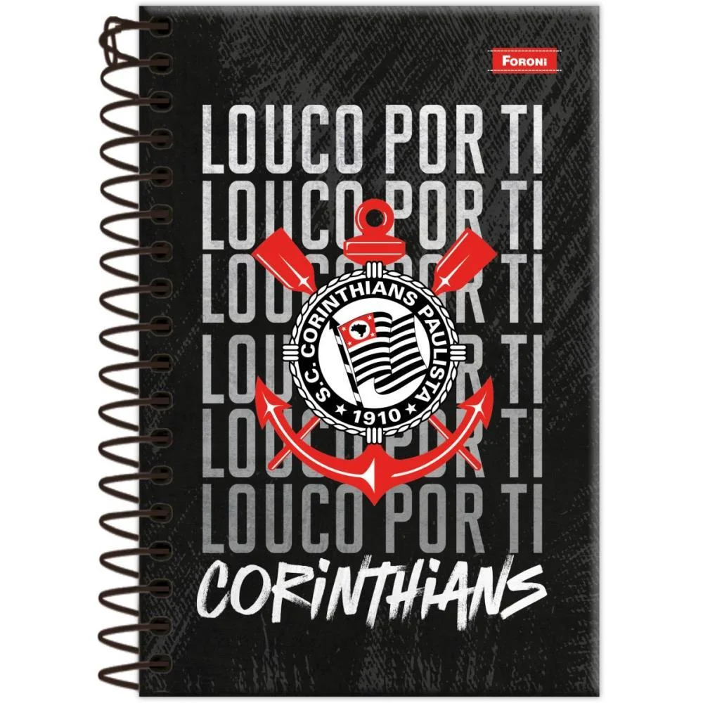 CADERNETA 1/8 CORINTHIANS CAPA DURA 80FLS FORONI (PCT.C/04) - imagem 5