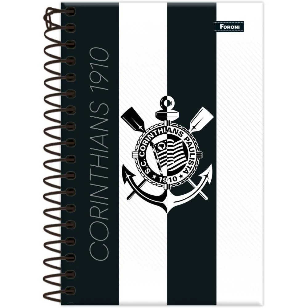CADERNETA 1/8 CORINTHIANS CAPA DURA 80FLS FORONI (PCT.C/04) - imagem 6