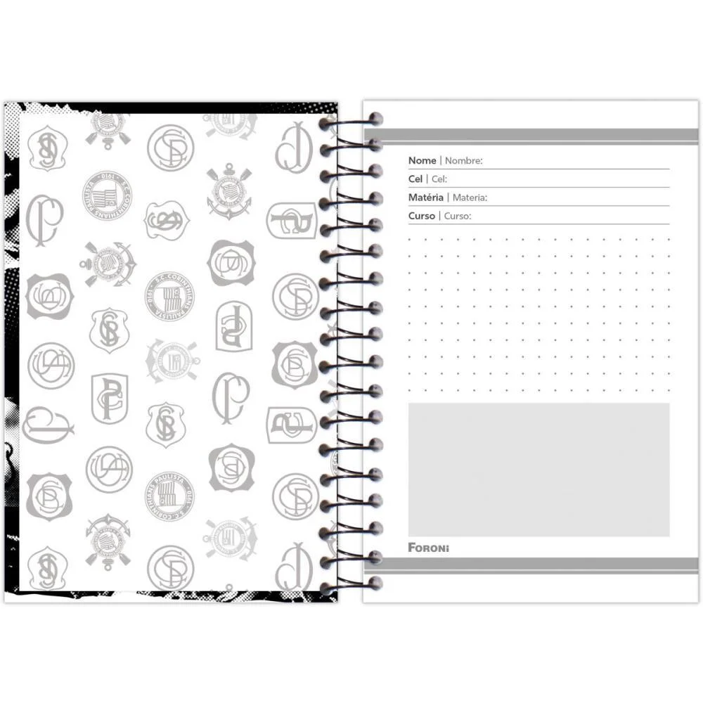 CADERNETA 1/8 CORINTHIANS CAPA DURA 80FLS FORONI (PCT.C/04) - imagem 7