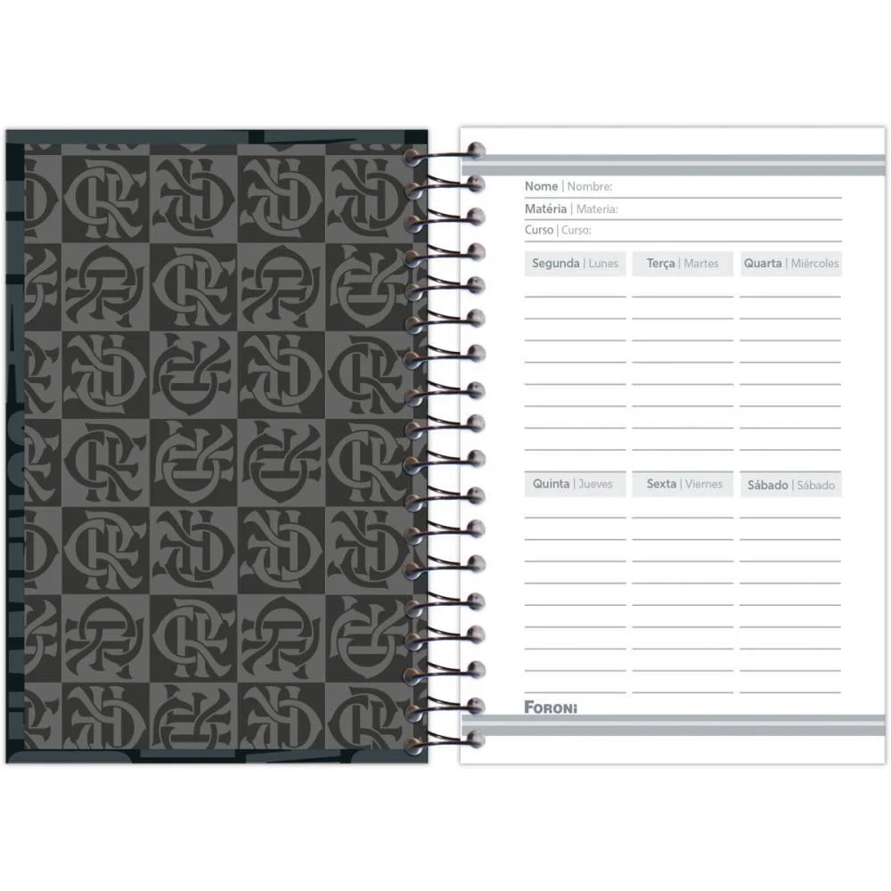 CADERNETA 1/8 FLAMENGO CAPA DURA 80FLS FORONI (PCT.C/04) - imagem 7