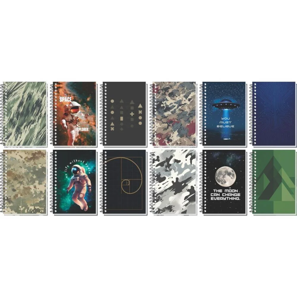 CADERNETA ESPIRAL CAPA DURA DECORADO 1/8 64 FOLHAS TAMOIO (PCT.C/05) - imagem 3