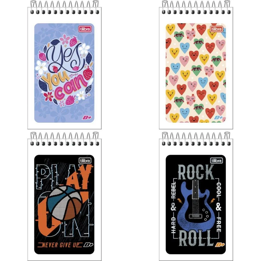 CADERNETA APONTAMENTO 1/16 ESPIRAL D+ CAPA FLEXIVEL 60F TILIBRA (PCT.C/20) - imagem 3