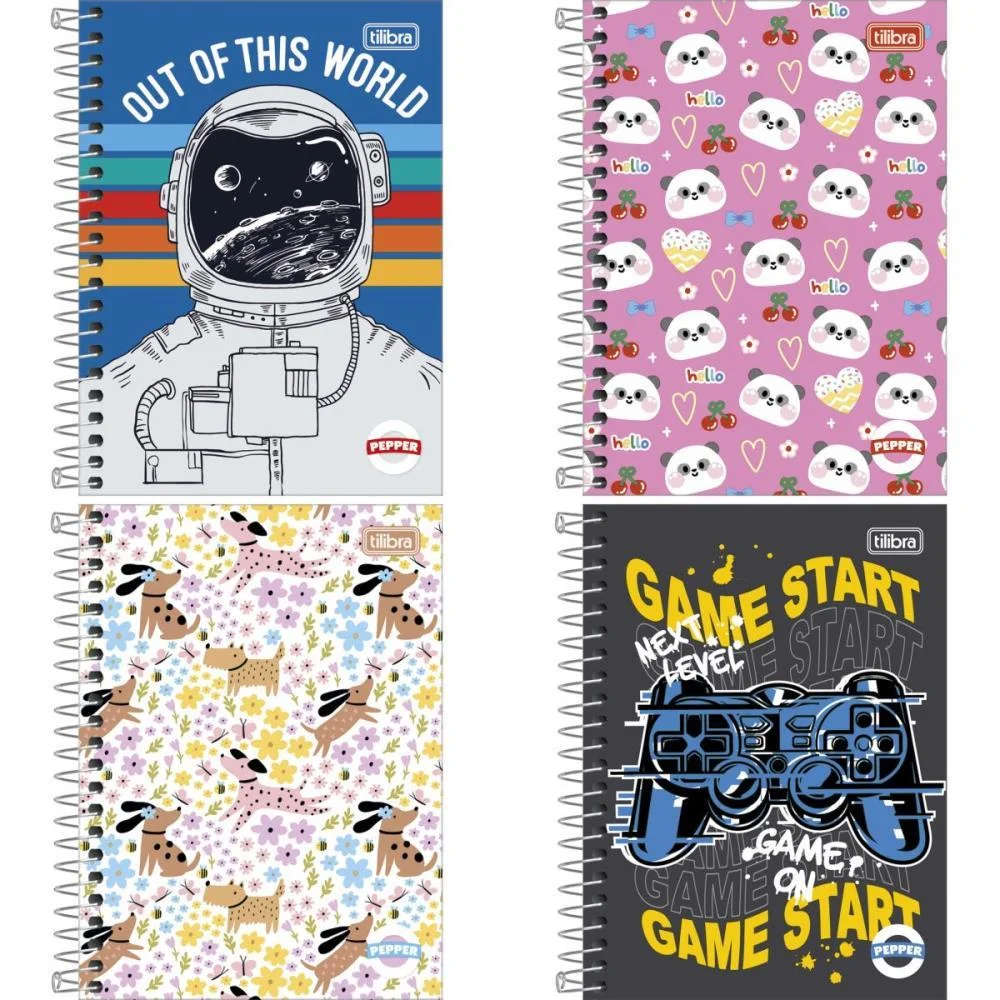 CADERNETA ESPIRAL CAPA DURA PEPPER 1/8 80FLS. TILIBRA (PCT.C/04) - imagem 3