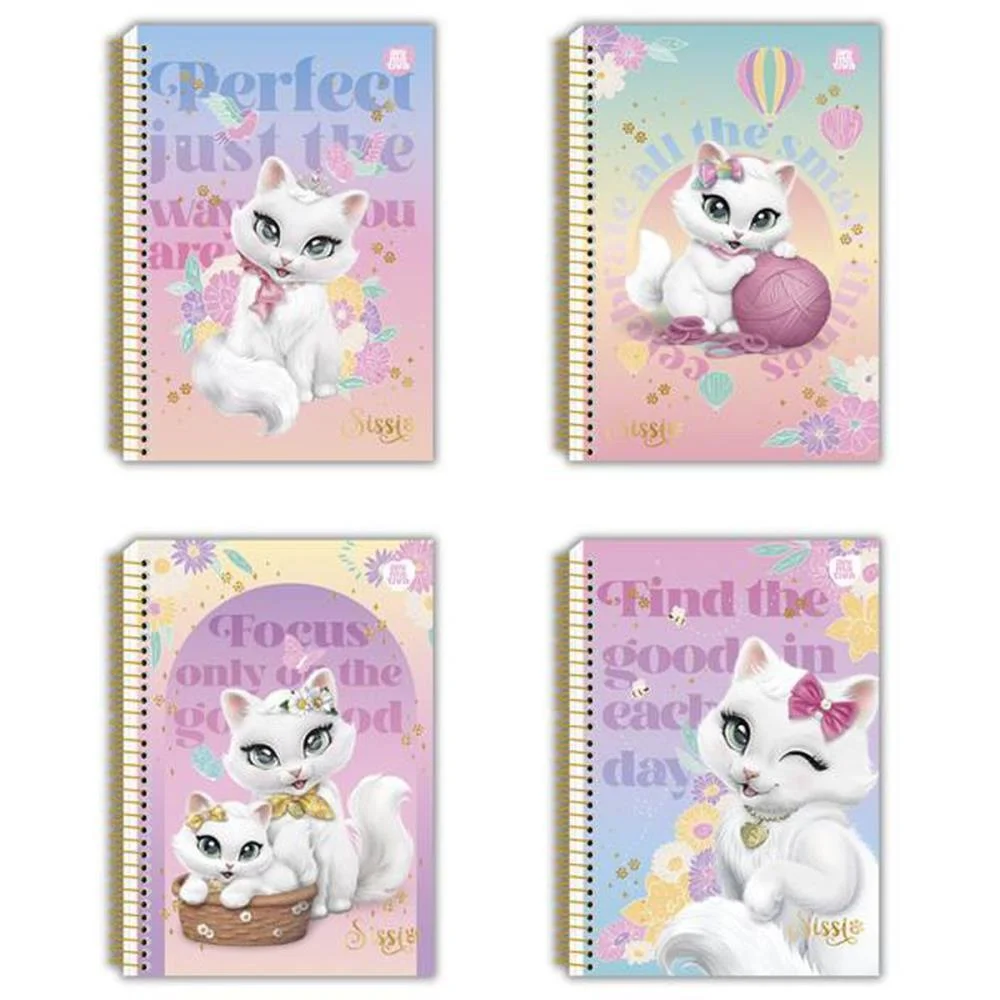 CADERNETA ESPIRAL CAPA DURA SISSI 80F ANIMATIVA (PCT.C/10) - imagem 3