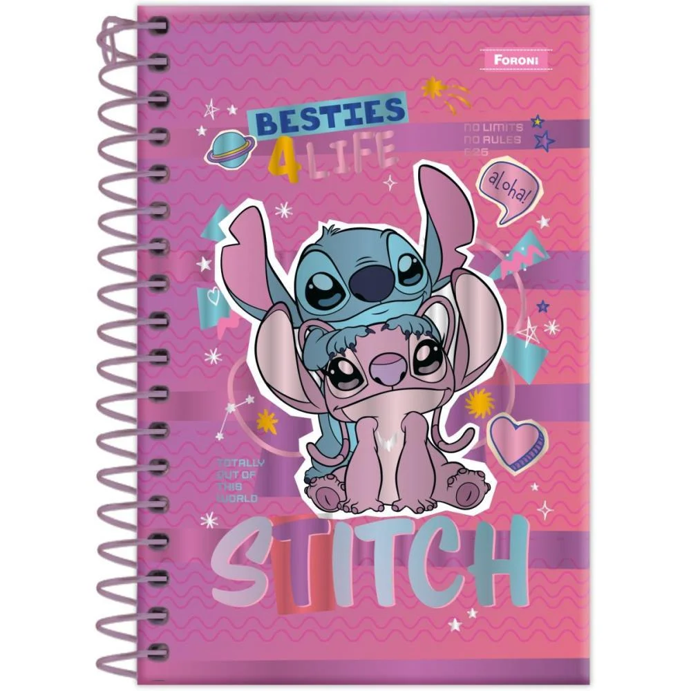 CADERNETA ESPIRAL CAPA DURA STITCH 96F FORONI (PCT.C/08) - imagem 2