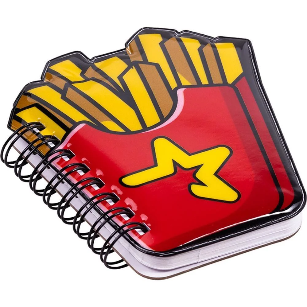 CADERNETA ESPIRAL CAPA DURA FAST FOOD 3D 80FLS (S) BRW (PCT.C/04) - imagem 8