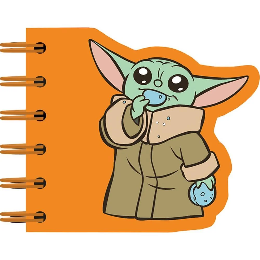 CADERNETA ESPIRAL CAPA DURA GROGU STAR WARS 60F RECORTADO CULTURAMA (PCT.C/04) - imagem 5